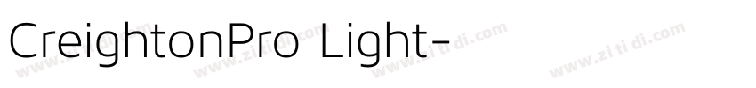CreightonPro Light字体转换